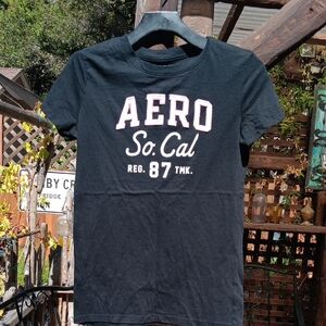 Aeropostale Black Short Sleeve Tee